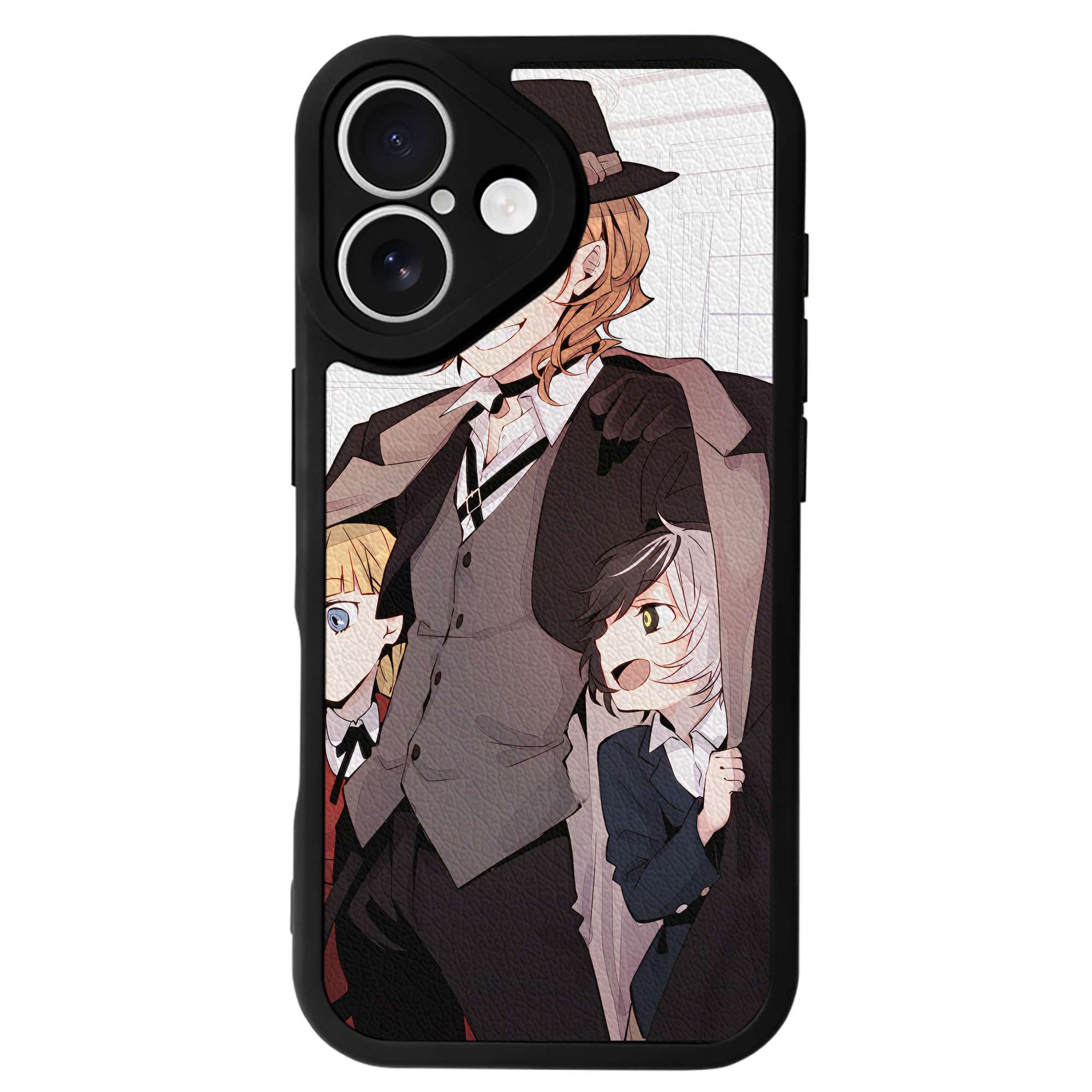 （画像用） 文豪ストレイドッグス Bungo Stray Dogs 【iPhone 16シリーズ対応】シリコンスマホケース（レザー調） 材質：シリコン